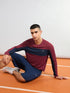 Men Colorblock Slim Fit T-shirt with MATPIQ