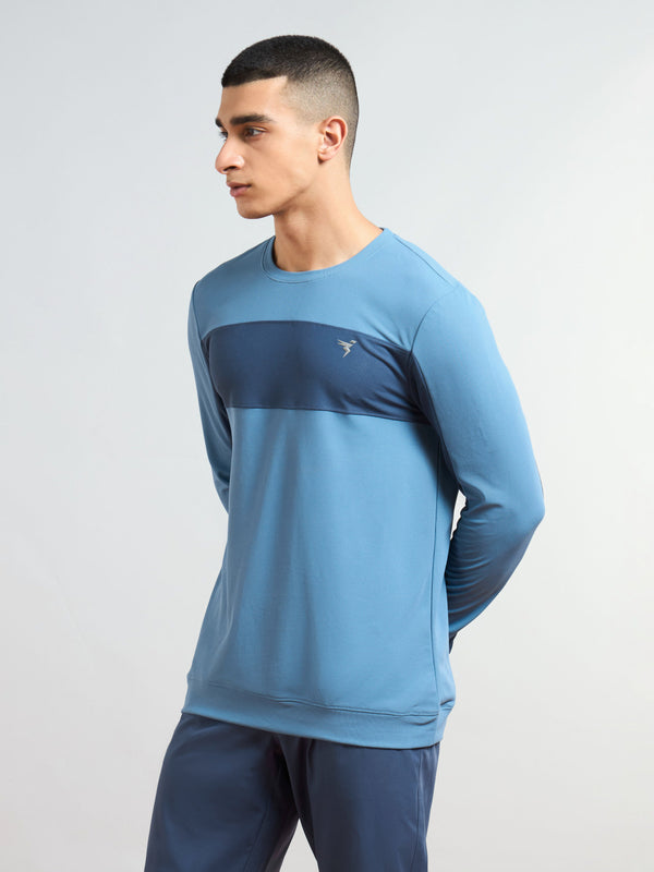 Men Colorblock Slim Fit T-shirt with MATPIQ