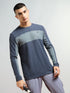 Men Colorblock Slim Fit T-shirt with MATPIQ