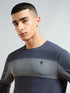 Men Colorblock Slim Fit T-shirt with MATPIQ