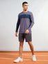 Men Colorblock Slim Fit T-shirt with MATPIQ
