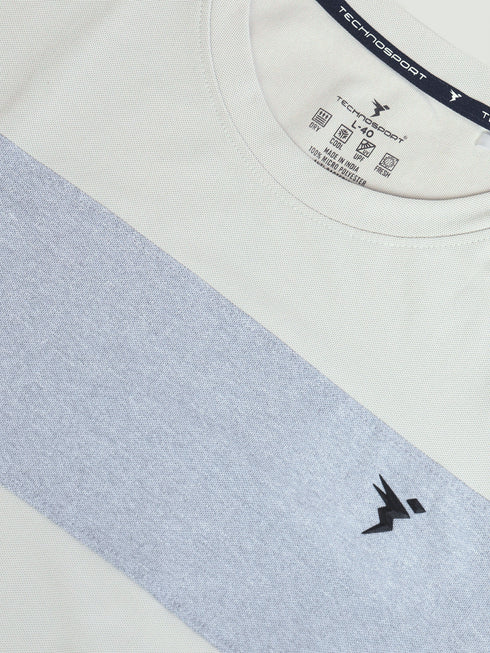 Men Colorblock Slim Fit T-shirt with MATPIQ