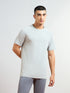 Men Solid Slim Fit Round Neck T-shirt with COTFLEX