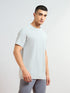 Men Solid Slim Fit Round Neck T-shirt with COTFLEX