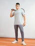 Men Solid Slim Fit Round Neck T-shirt with COTFLEX