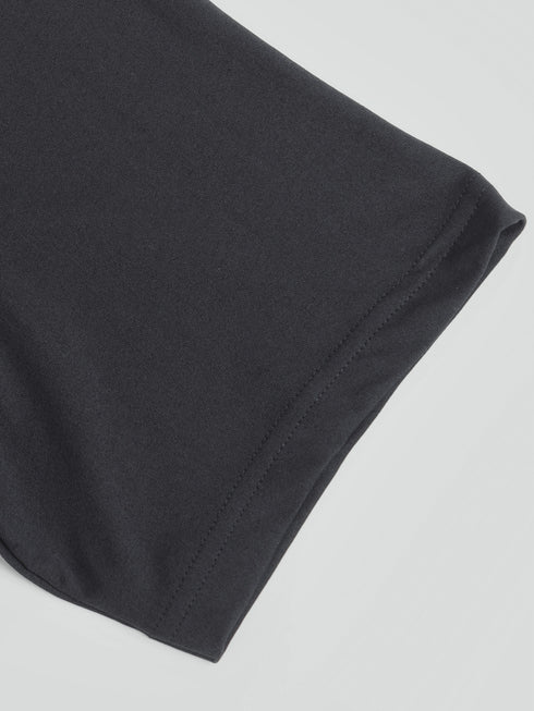 Men Solid Slim Fit Round Neck T-shirt with COTFLEX