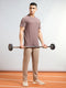 Men Solid Slim Fit Round Neck T-shirt with COTFLEX