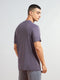Men Solid Slim Fit Round Neck T-shirt with COTFLEX