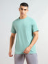 Men Solid Slim Fit Round Neck T-shirt with COTFLEX