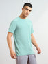 Men Solid Slim Fit Round Neck T-shirt with COTFLEX