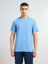 Men Solid Slim Fit Round Neck T-shirt with COTFLEX