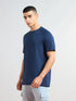 Men Solid Slim Fit Round Neck T-shirt with COTFLEX