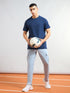 Men Solid Slim Fit Round Neck T-shirt with COTFLEX