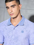 Men Printed Slim Fit Polo T-shirt with MATPIQ