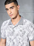 Men Printed Slim Fit Polo T-shirt with MATPIQ