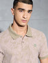 Men Printed Slim Fit Polo T-shirt with MATPIQ