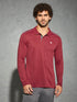 Men Solid Slim Fit Polo T-shirt with TECHNOCOOL+