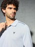 Men Solid Slim Fit Polo T-shirt with TECHNOCOOL+