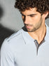 Men Solid Slim Fit Polo T-shirt with TECHNOCOOL+