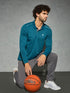 Men Solid Slim Fit Polo T-shirt with TECHNOCOOL+