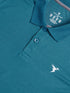 Men Solid Slim Fit Polo T-shirt with TECHNOCOOL+