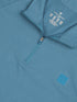 Men Colorblock Slim Fit Mock Neck Sports T-shirt with COTFLEX