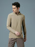 Men Colorblock Slim Fit Mock Neck Sports T-shirt with COTFLEX