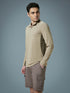 Men Colorblock Slim Fit Mock Neck Sports T-shirt with COTFLEX