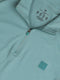 Men Colorblock Slim Fit Mock Neck Sports T-shirt with COTFLEX