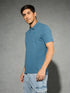 Men Jacquard Slim Fit Polo Sports T-shirt with COTFLEX