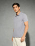 Men Jacquard Slim Fit Polo Sports T-shirt with COTFLEX