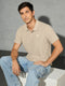 Men Jacquard Slim Fit Polo Sports T-shirt with COTFLEX