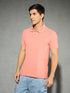 Men Jacquard Slim Fit Polo Sports T-shirt with COTFLEX
