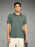 Men Jacquard Slim Fit Polo Sports T-shirt with COTFLEX