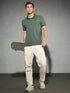 Men Jacquard Slim Fit Polo Sports T-shirt with COTFLEX