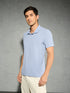 Men Jacquard Slim Fit Polo Sports T-shirt with COTFLEX
