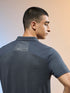 Men Melange Slim Fit Round Neck Sports T-shirt with DOUBLE COOL