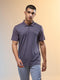 Men Melange Slim Fit Round Neck Sports T-shirt with DOUBLE COOL