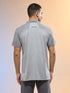 Men Melange Slim Fit Round Neck Sports T-shirt with DOUBLE COOL