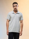 Men Jacquard Slim Fit Polo Sports T-shirt with COTFLEX