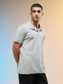 Men Jacquard Slim Fit Polo Sports T-shirt with COTFLEX