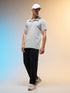 Men Jacquard Slim Fit Polo Sports T-shirt with COTFLEX