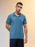 Men Jacquard Slim Fit Polo Sports T-shirt with COTFLEX
