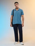 Men Jacquard Slim Fit Polo Sports T-shirt with COTFLEX