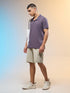 Men Jacquard Slim Fit Polo Sports T-shirt with COTFLEX