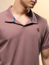 Men Jacquard Slim Fit Polo Sports T-shirt with COTFLEX