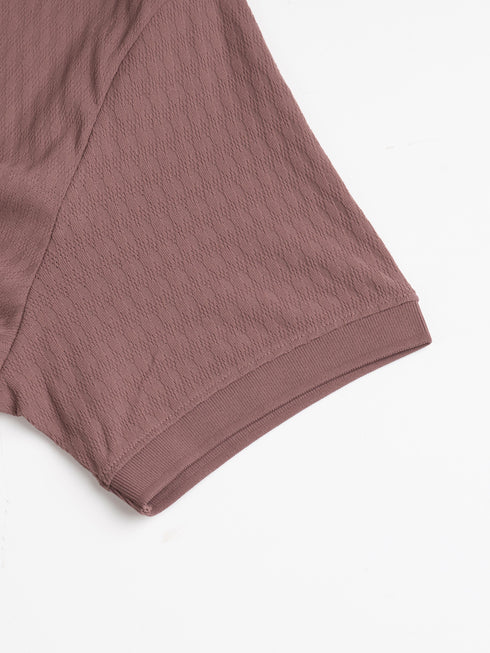 Men Jacquard Slim Fit Polo Sports T-shirt with COTFLEX