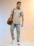 Men Jacquard Slim Fit Polo Sports T-shirt with COTFLEX