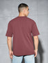 Men Jacquard Oversized Fit Round Neck Sports T-shirt with ELASTO PLUS