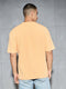 Men Jacquard Oversized Fit Round Neck Sports T-shirt with ELASTO PLUS